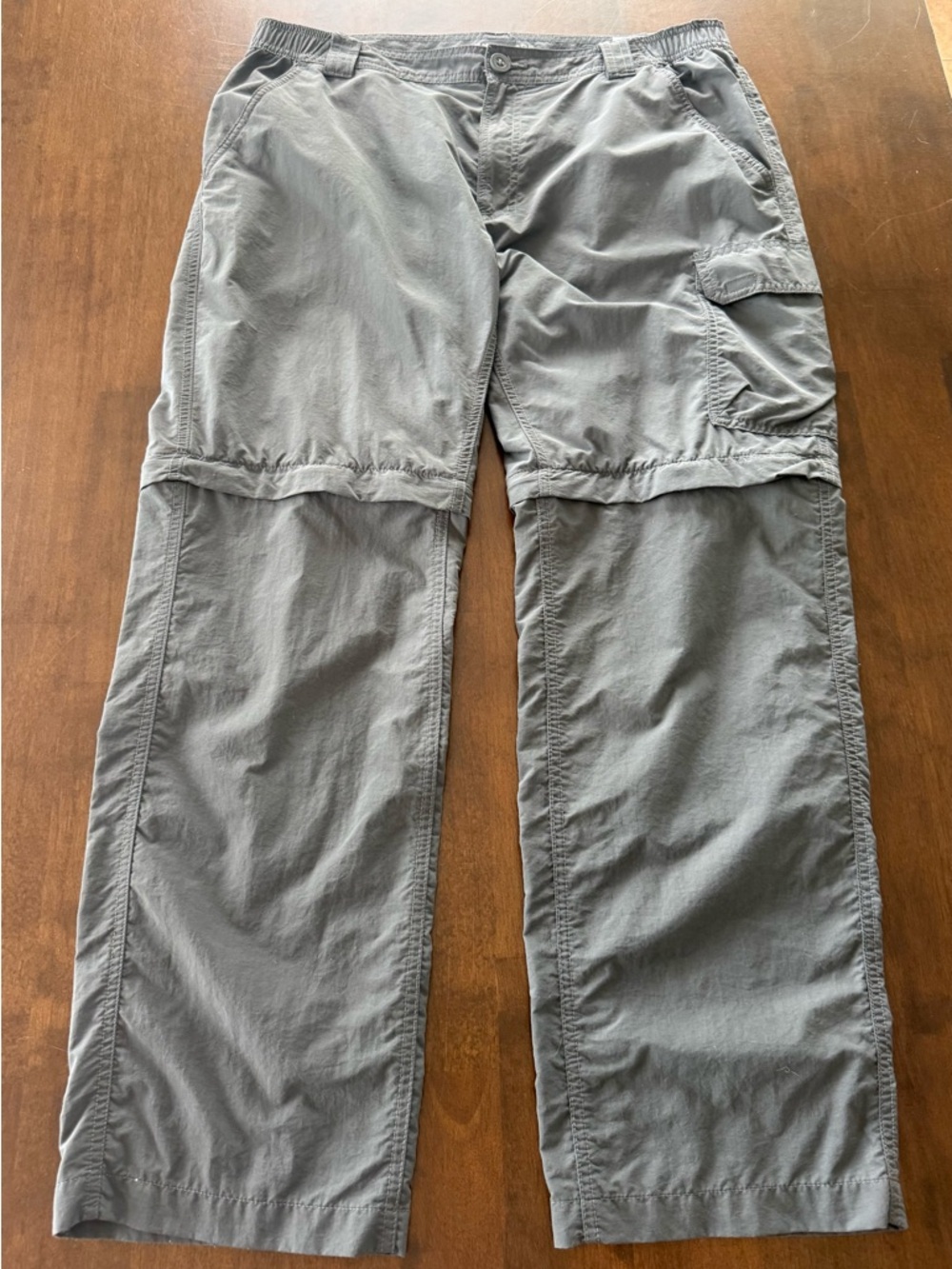 Columbia Omni-Shade Convertible Cargo Pants 36x30 Gray Hiking
